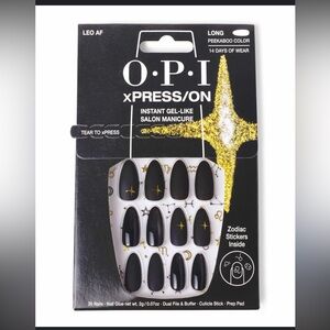 OPI xPRESS/ON Zodiac Nail Set in Black and Yellow